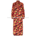 Vestido de amapola de seda de la nueva impresión floral de múltiples formas con la fabricación del cuello de la atadura Ropa al por mayor de las mujeres de la manera (TA5293D)
